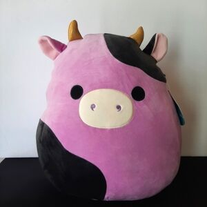 Squishmallows Alexie Cow Stuffed Animal 14" Purple Soft Plush Toy